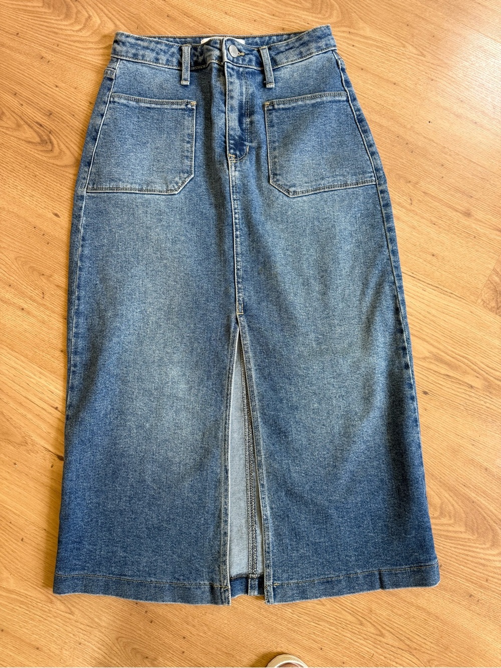 Just Black Light Blue Denim Waistband Detail